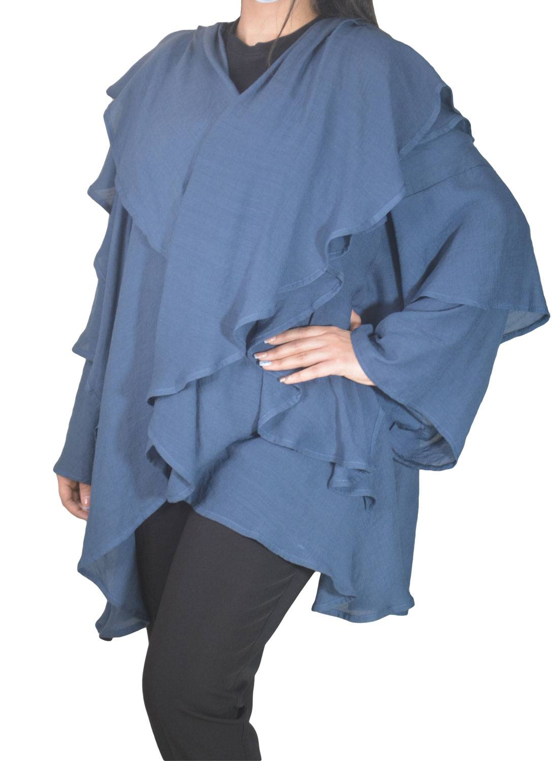 DSC_0006 مانتو کوتاه جلوباز سرمه ای